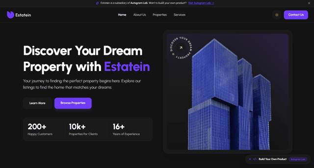 Estatein Real Estate Platform