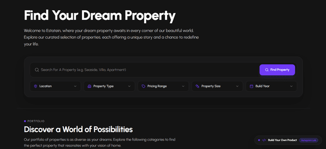 Estatein Real Estate Platform